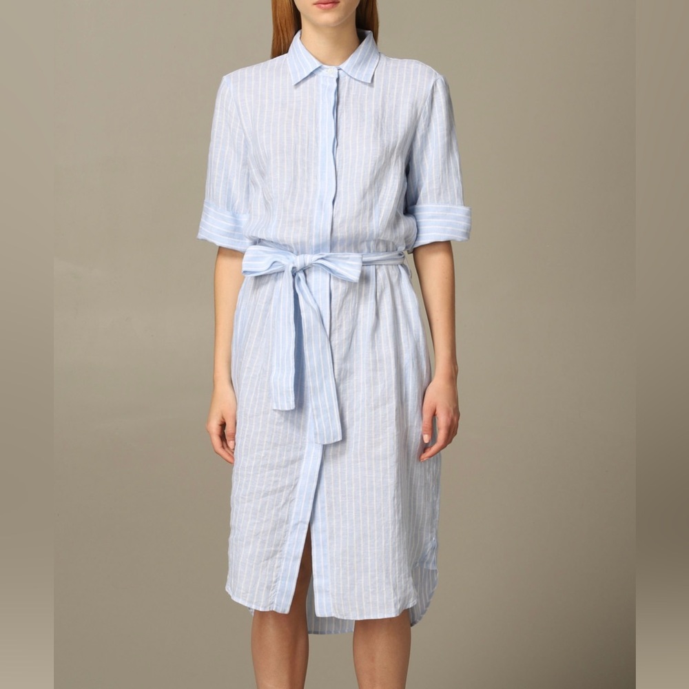 Bagutta Sammy Striped Shirt Dress size 46IT/10US $480